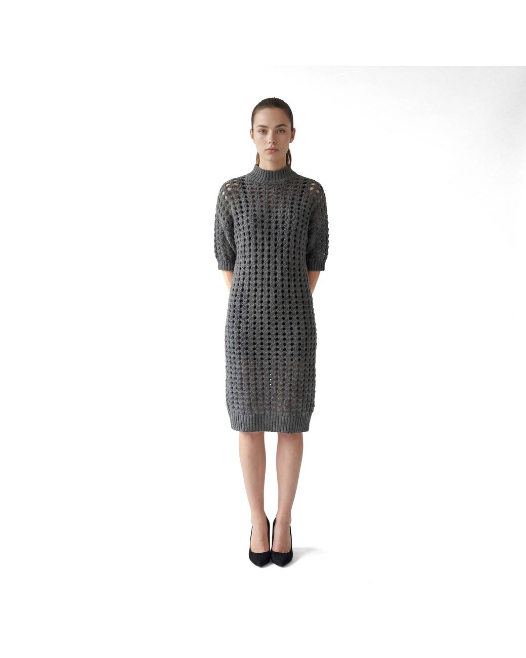 Brunello Cucinelli Black Dark Cashmere Knit Suit