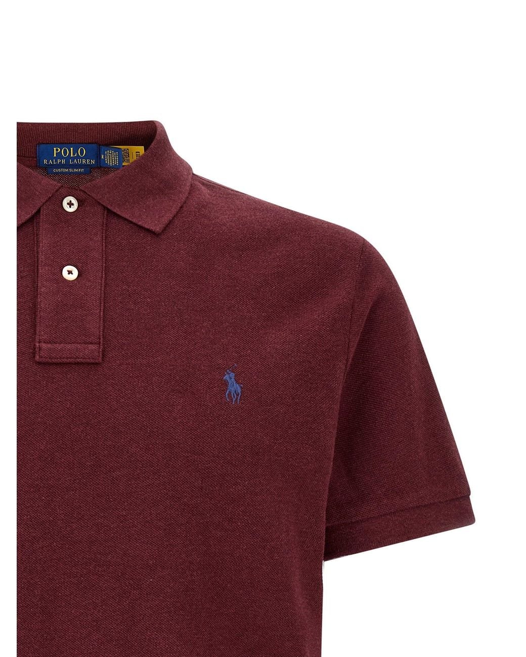 Polo Ralph Lauren Red Cotton Piqué Polo for men