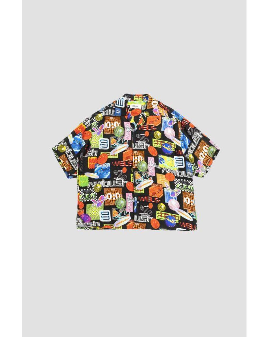 Ambush Gray Bowling Shirt Allover