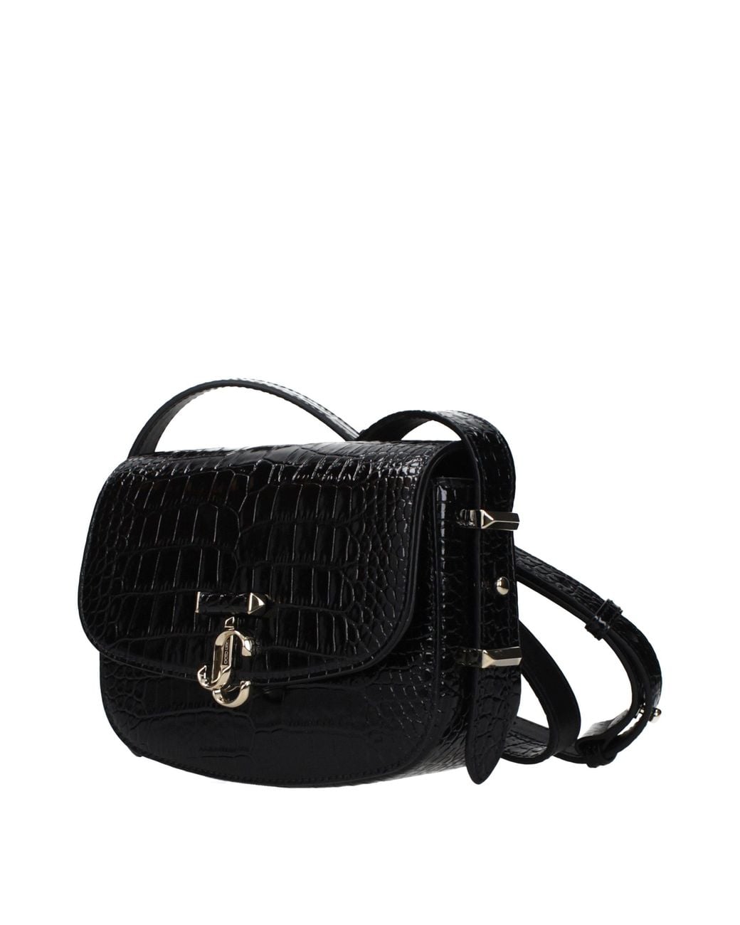 Jimmy Choo Black Leather Crossbody Bags