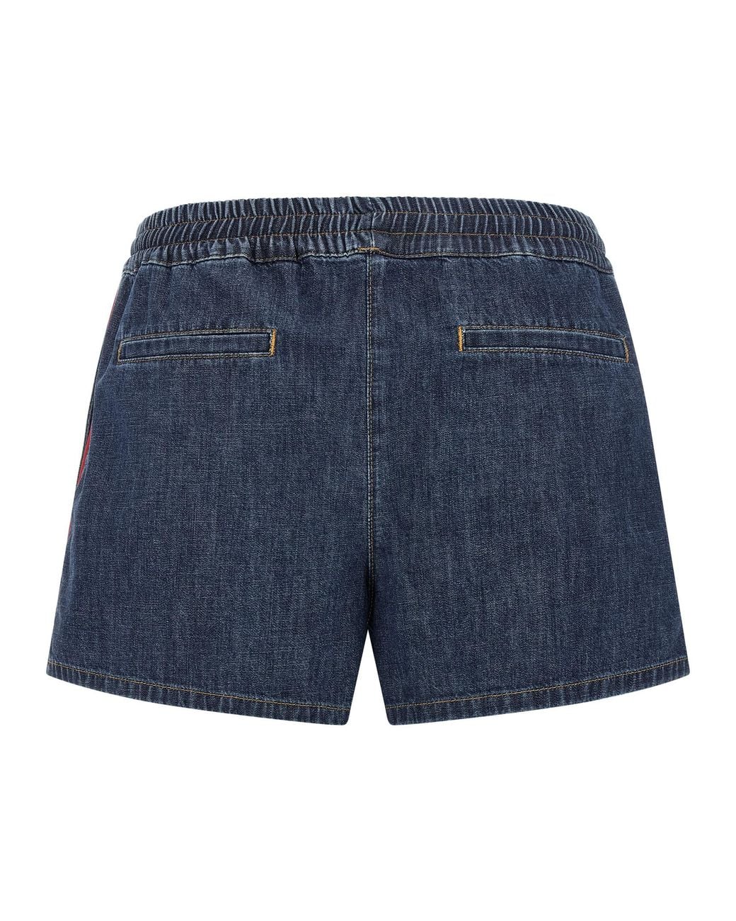 Valentino Garavani Blue Cotton Bermuda Shorts