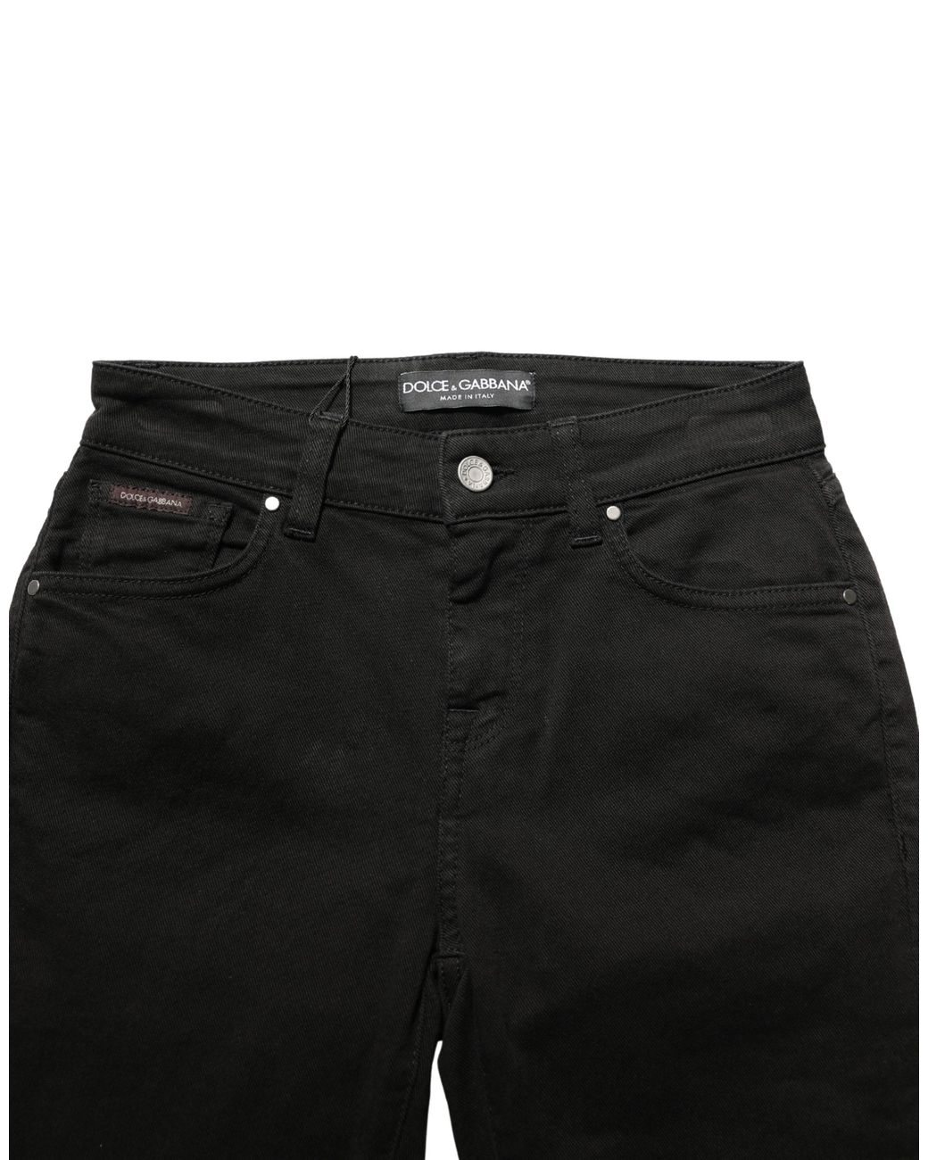 Dolce & Gabbana Black Dolce & Gabbana Cotton Stretch Skinny Denim Jeans