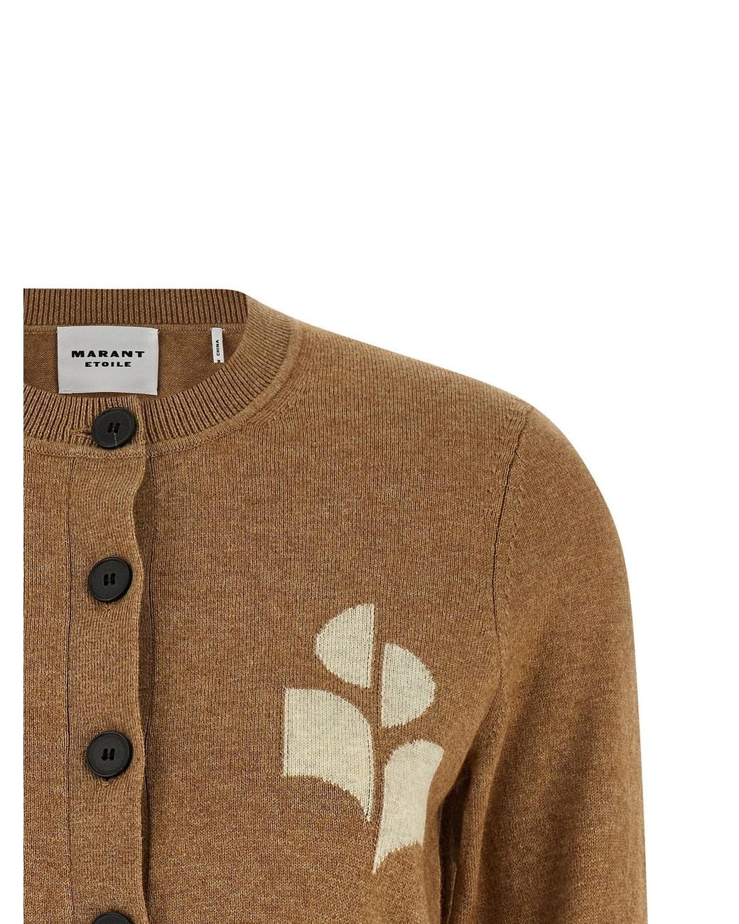Isabel Marant Newton Cardigan in Brown | Lyst