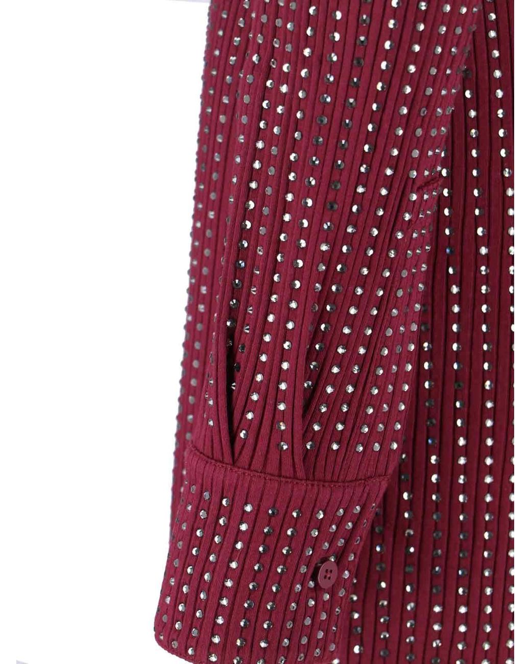 The Attico Purple Mini Dress With Deep V-Neckline