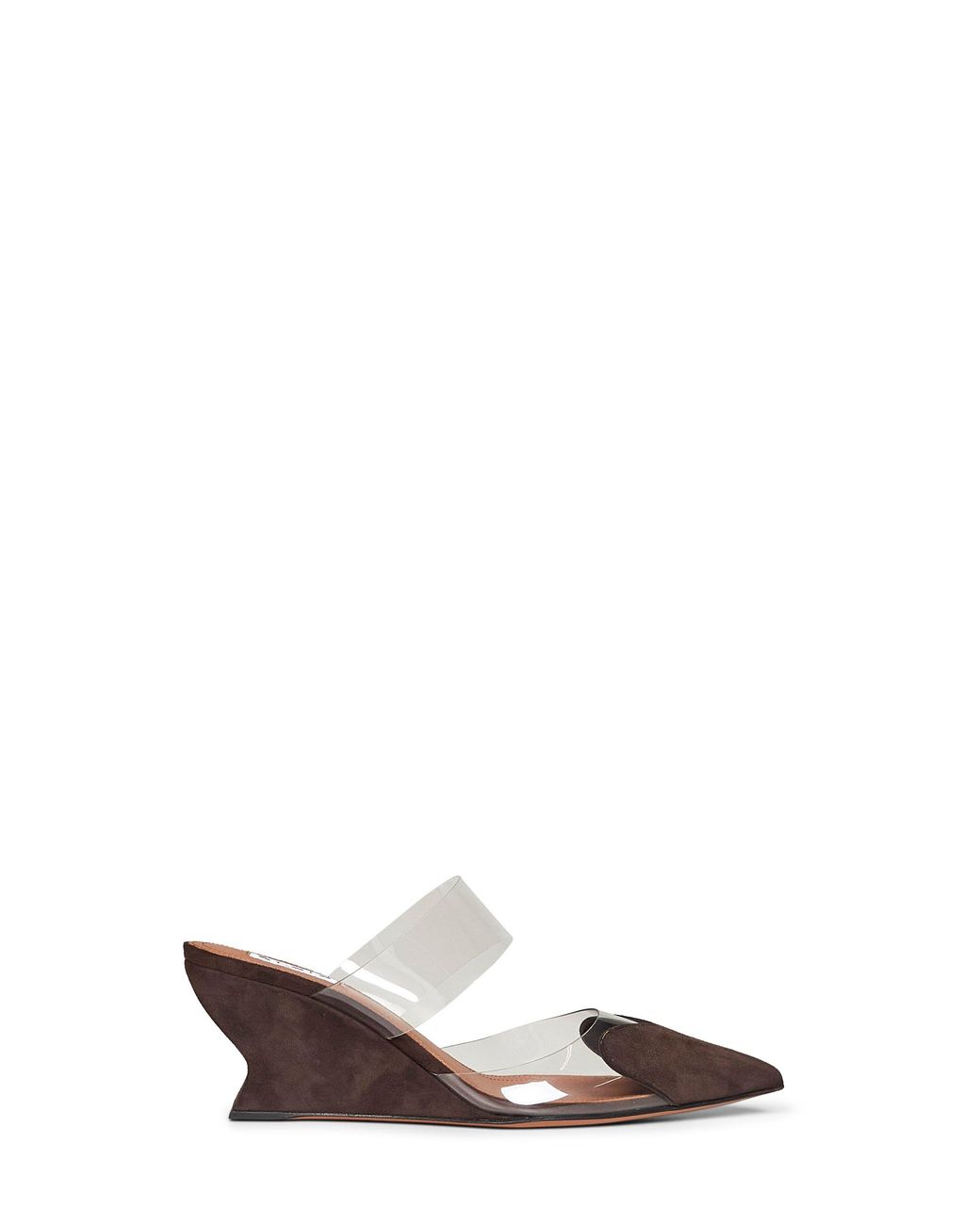 Alaïa White Le Coeur Wedge Mules
