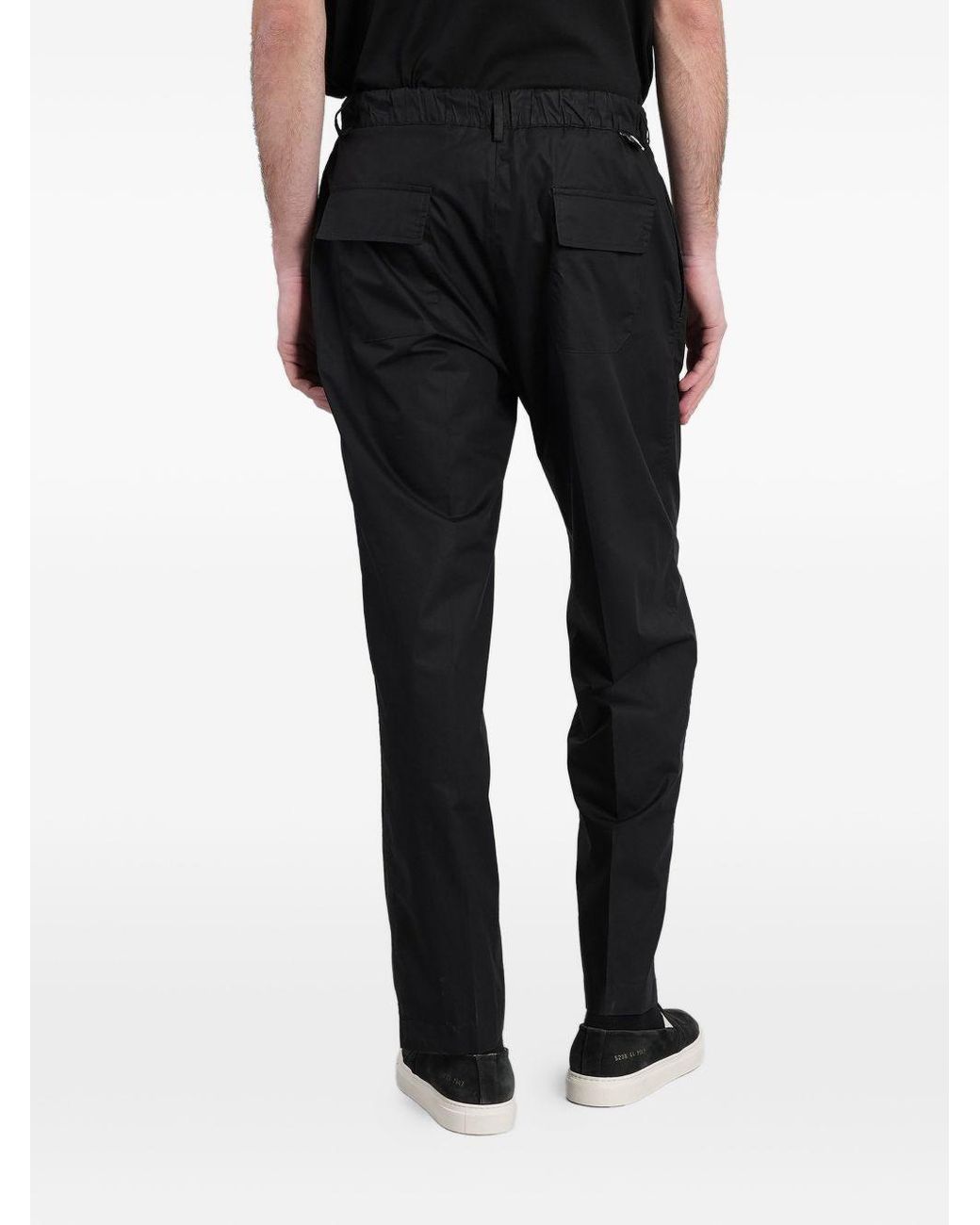 Low Brand Black Loose-Fit Trousers for men