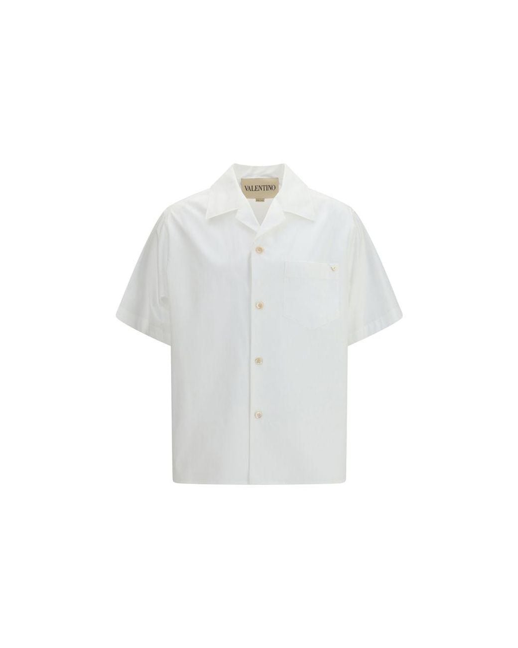 Valentino Garavani White Cotton Shirt for men