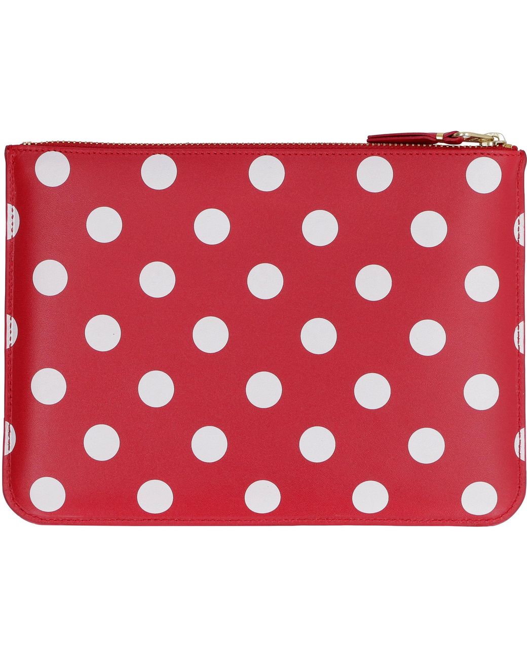 Comme des Garçons Red Leather Pouch Cow Hide Clutch Bags for men