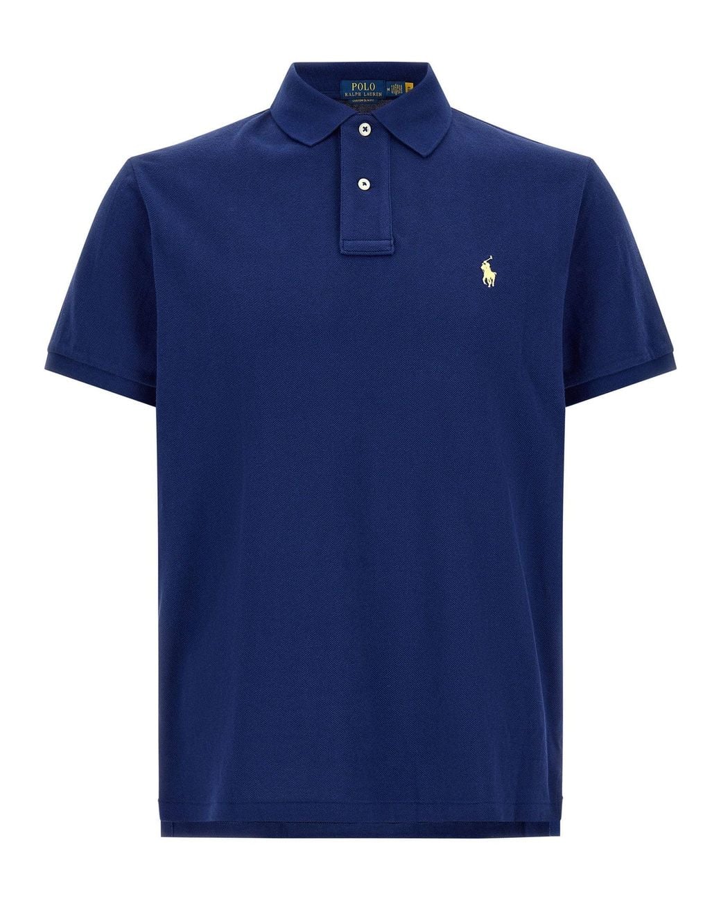 Polo Ralph Lauren Blue Cotton Piqué Polo for men