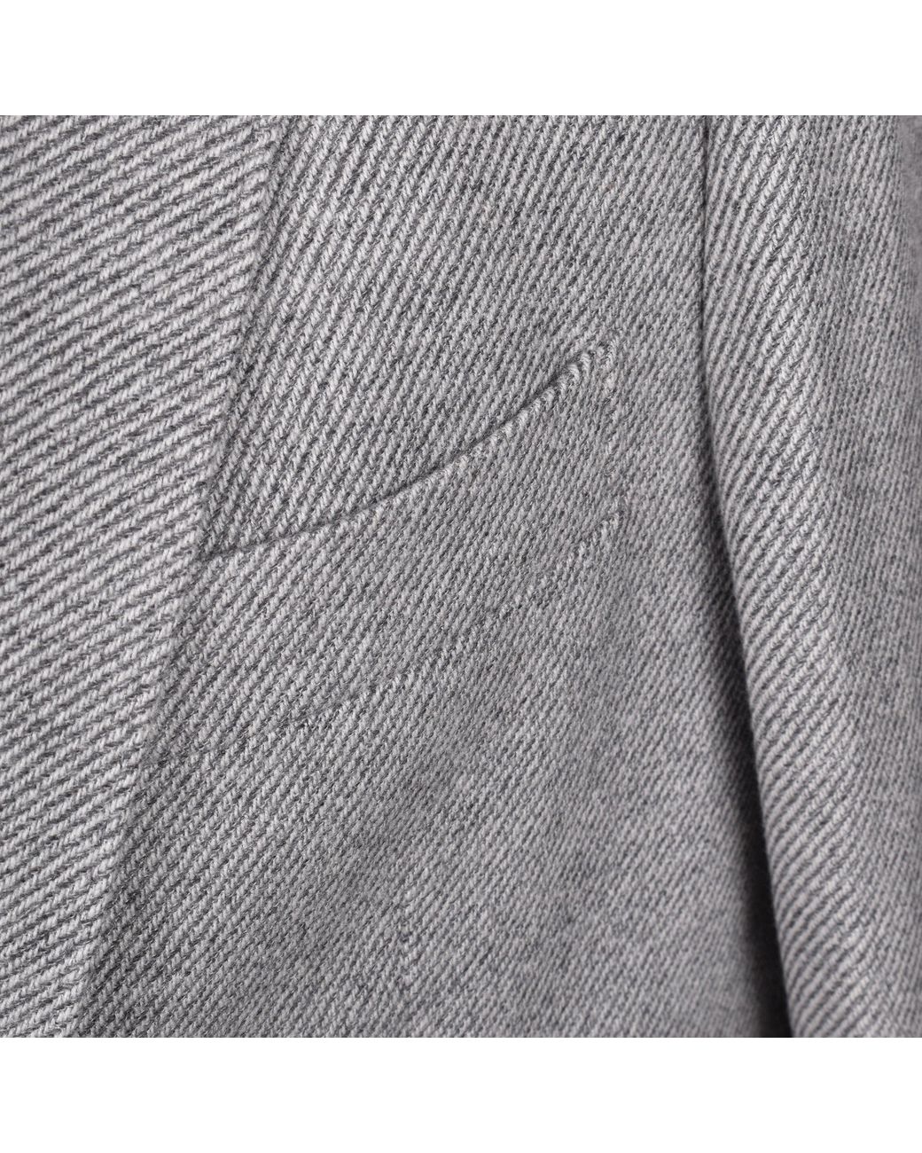 Brunello Cucinelli Gray Wool Herringbone Blazer for men