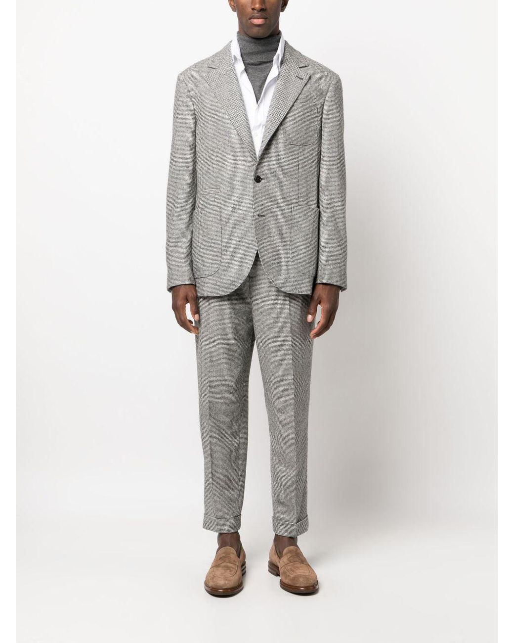 Brunello Cucinelli Gray Suit Mq468Ednu_C071 for men
