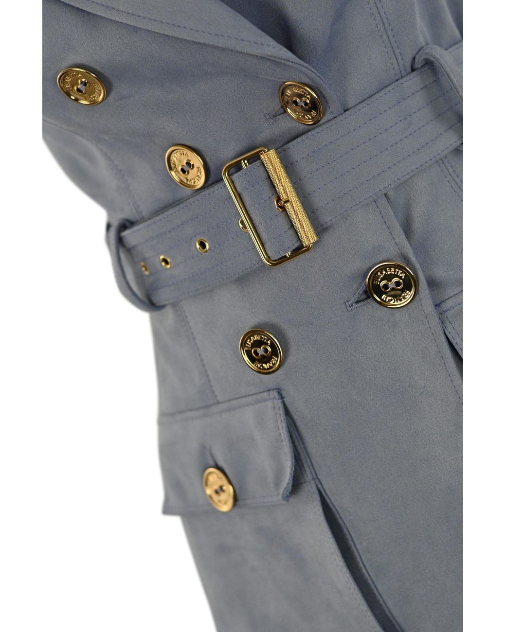Elisabetta Franchi Completo Giacca E Pantalone Con Cintura in Blue | Lyst