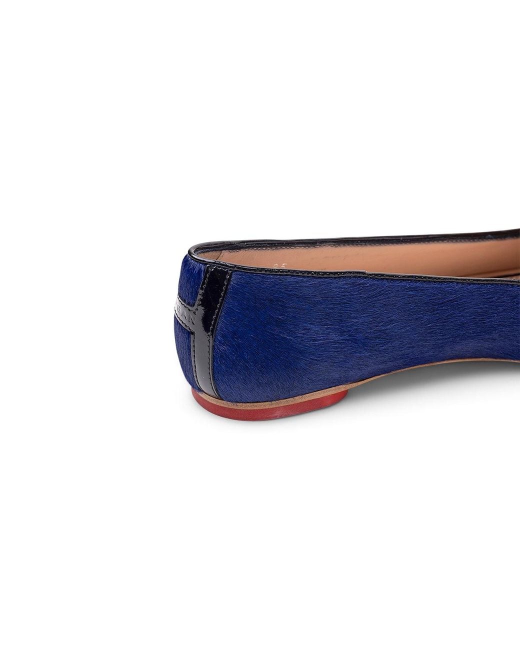 Hogan Blue Heart-Detail Ballet Flats
