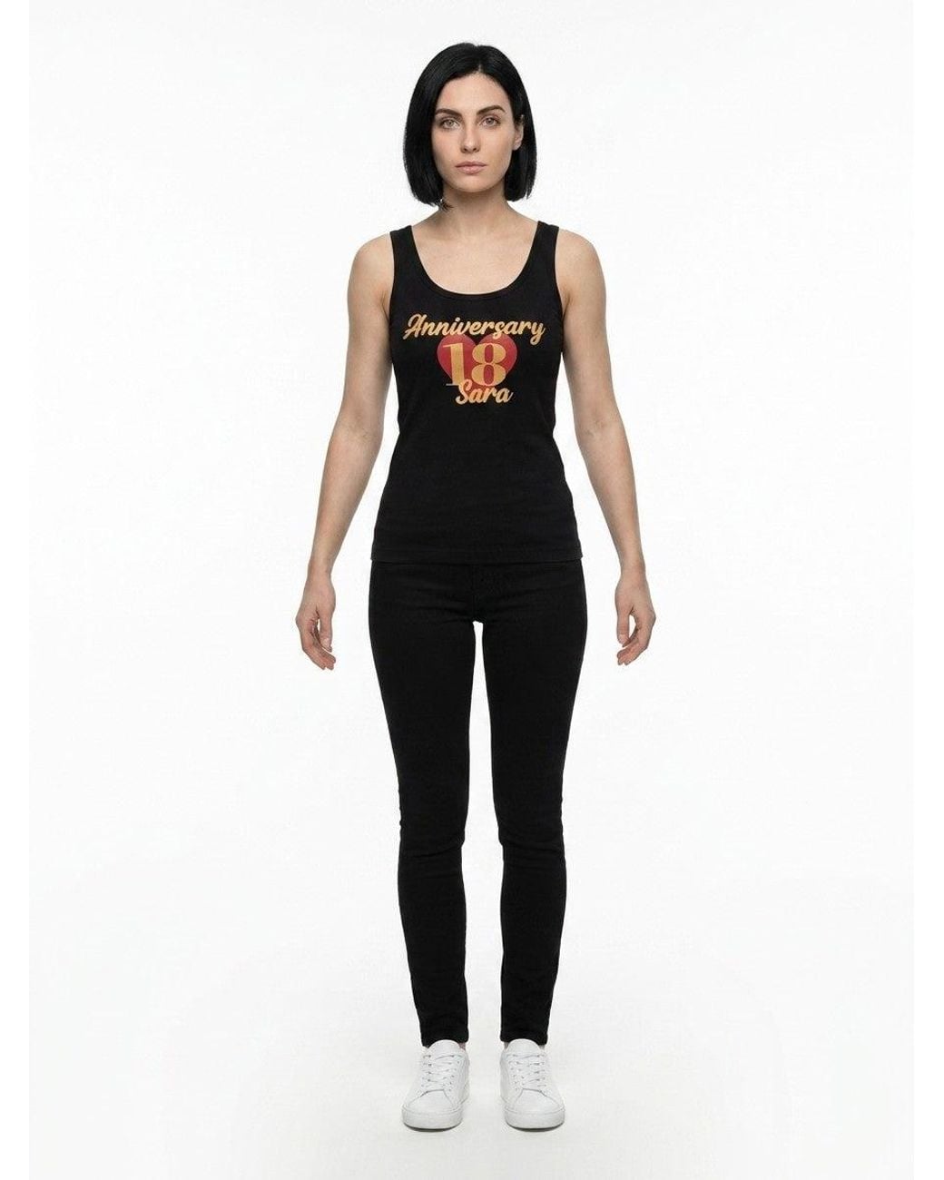 Dolce & Gabbana Black Dolce & Gabbana Logo-Embroidered Cotton Tank Top