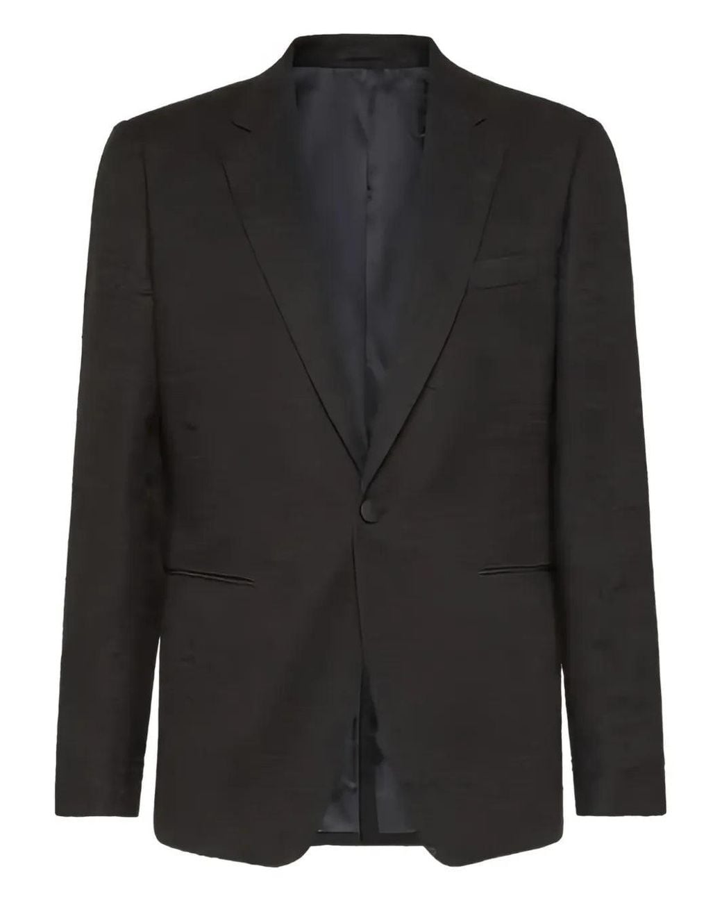 Ferragamo Black 2 Buttons Jacket Clothing for men