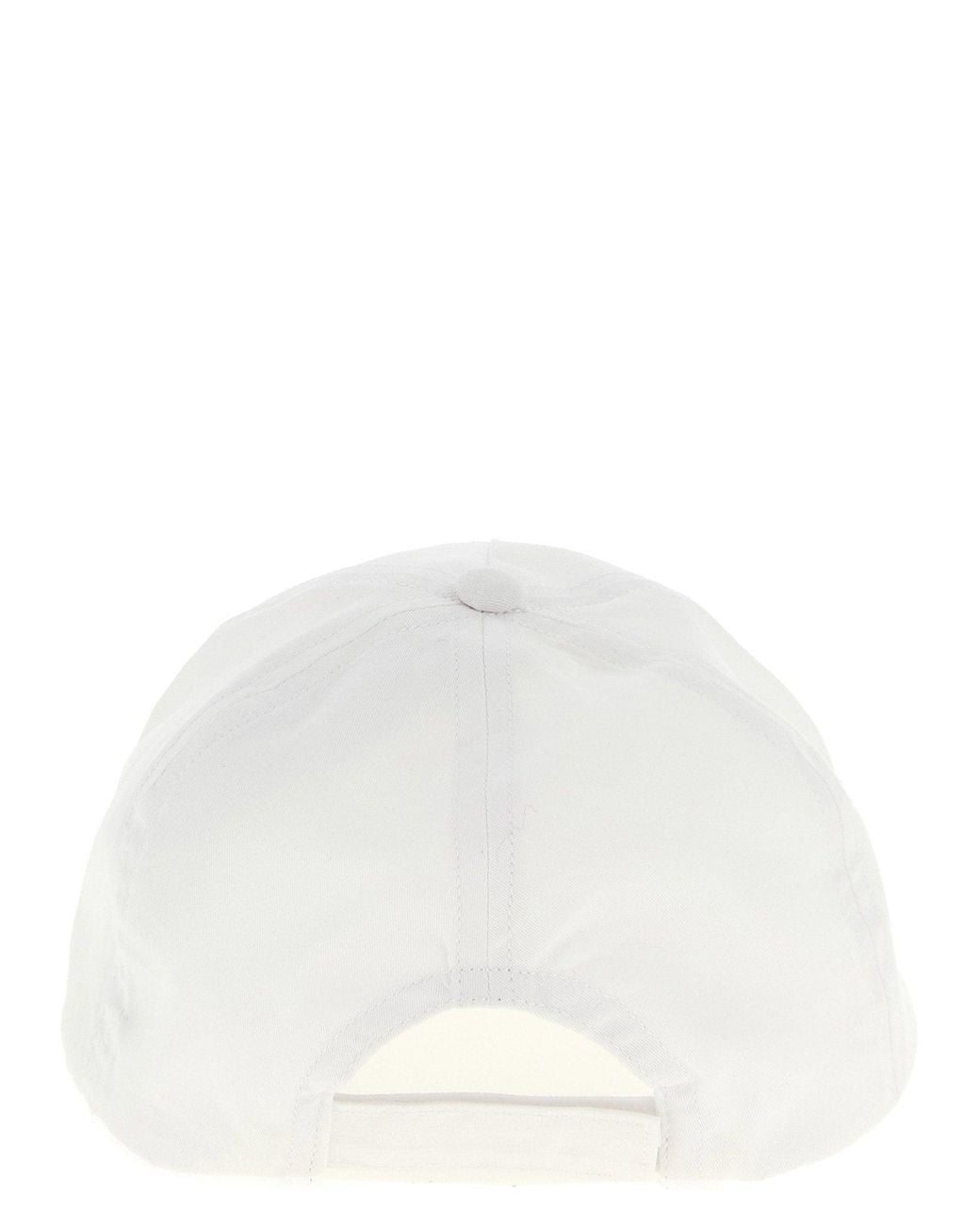Moschino White Bear-Print Cotton Baseball Cap