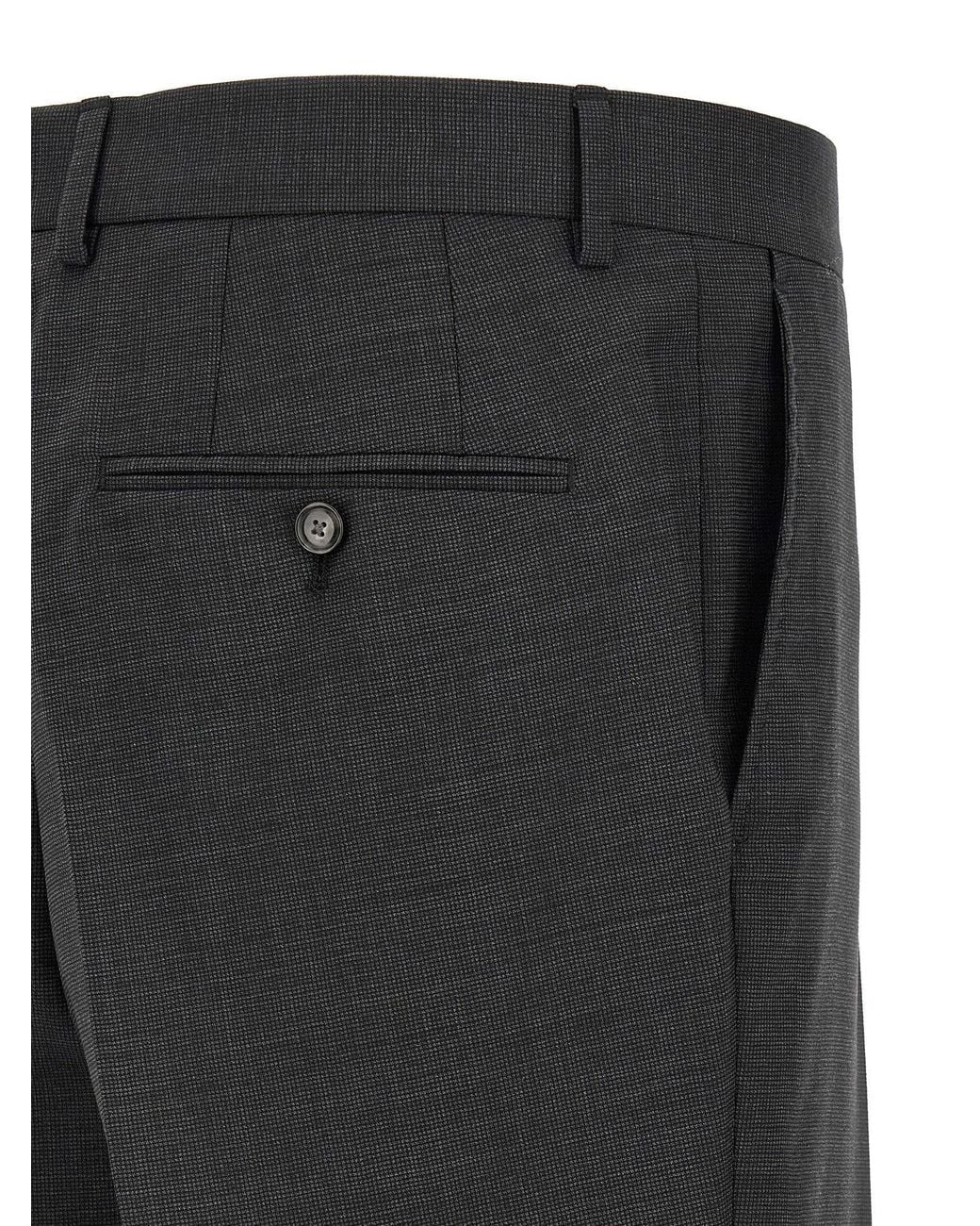 Boss Black Virgin Wool Pant Suit for men