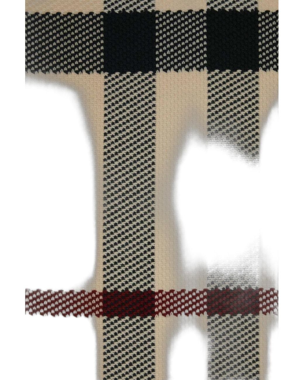 Burberry Black Burberry Check Wool Scarf