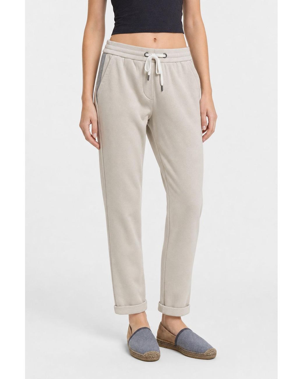 Brunello Cucinelli Multicolor Light Cotton Trousers