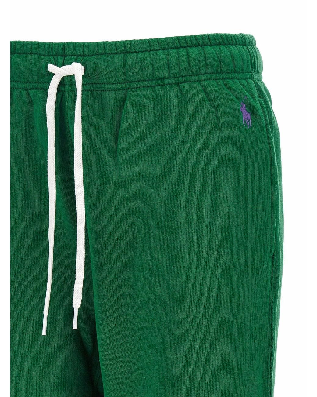 Polo Ralph Lauren Green Embroidered Pony Logo Joggers