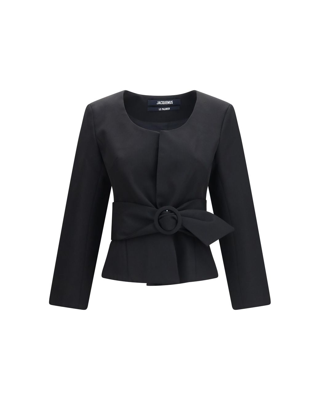 Jacquemus Black Miami Wool Jacket Fleece Ovis Aries