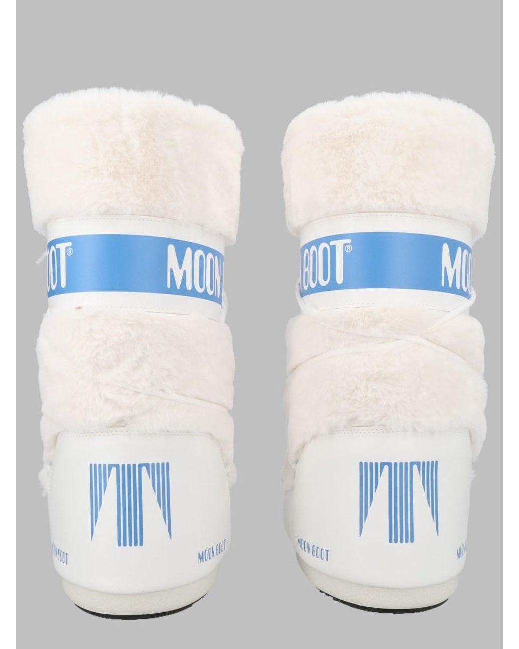 Moon Boot White Icon Little Yeti Boots Polyester Polyvinyl Chloride