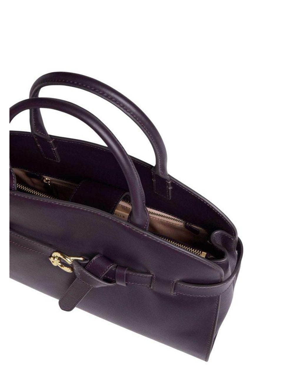 Coccinelle Blue Top Handle Bag Bovine Leather