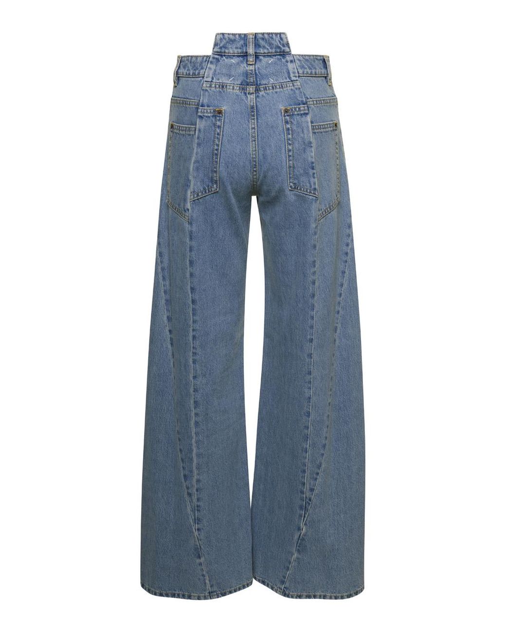 Maison Margiela Blue Light Five-Pocket Asymmetric Jeans