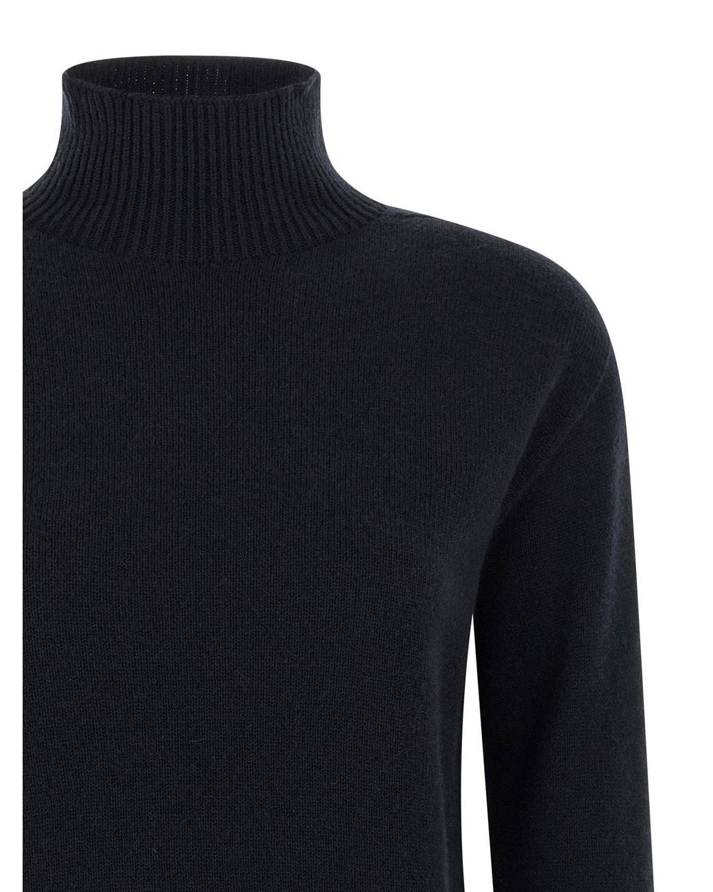 Max Mara Blue Quercia Turtleneck Sweater