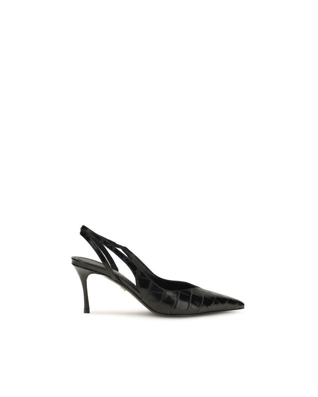 Ferragamo Black Calf Leather Bos Taurus Pumps