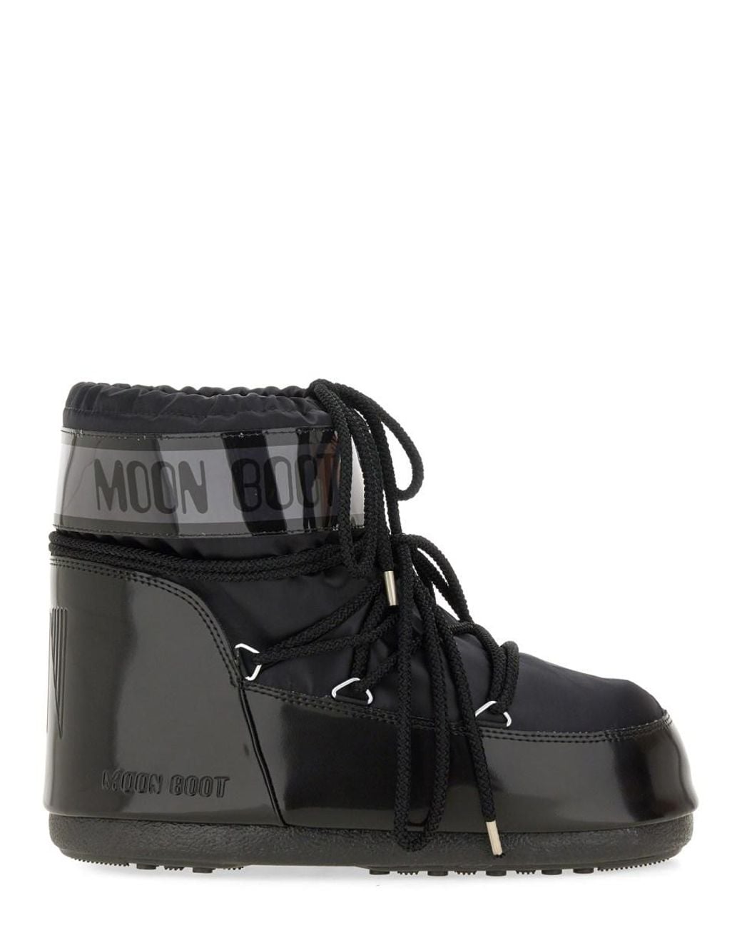 Moon Boot Black Boots Icon Glance Low Polyvinyl Chloride