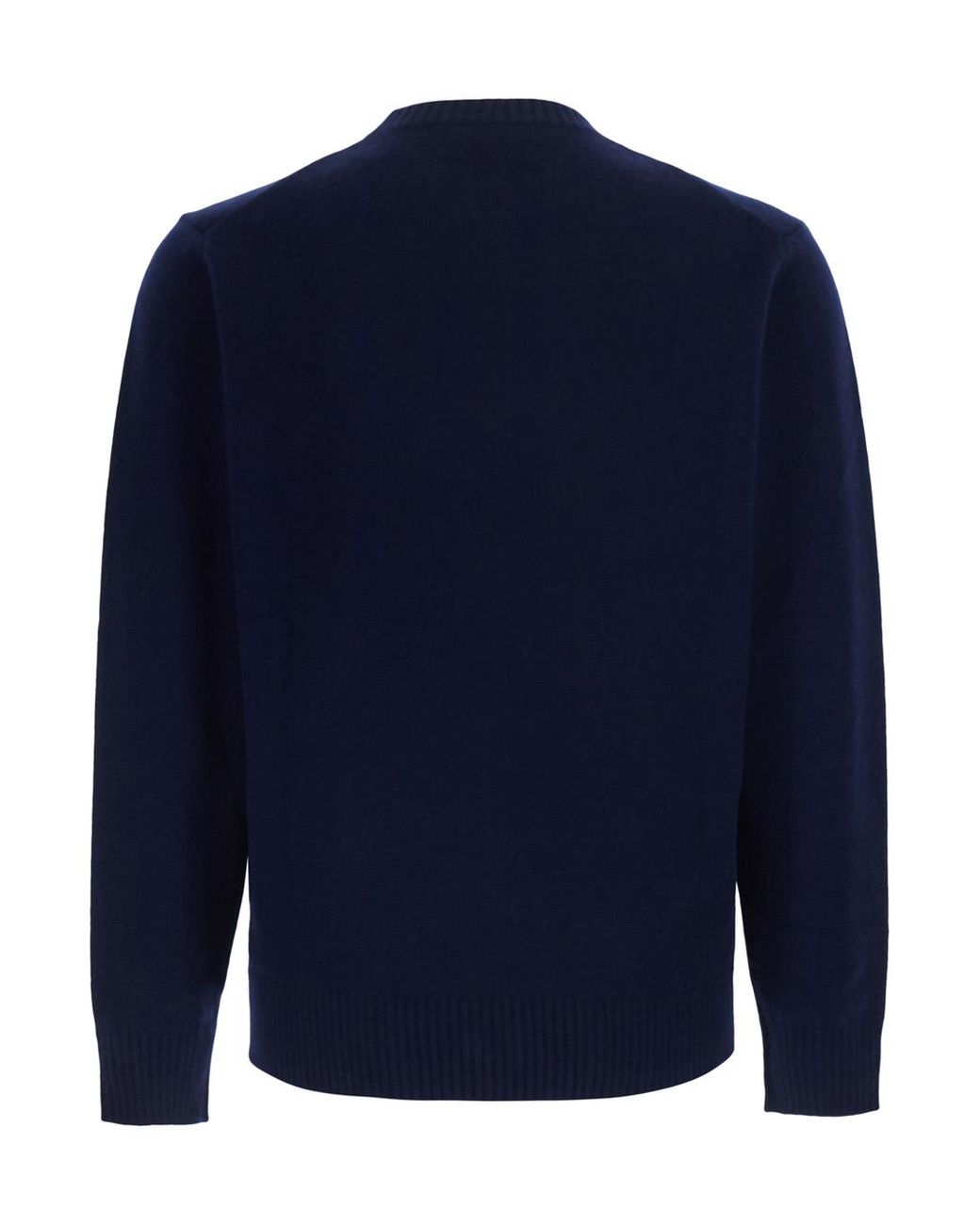 Kangra Blue Crewneck Sweater Wool-Cashmere Tops for men