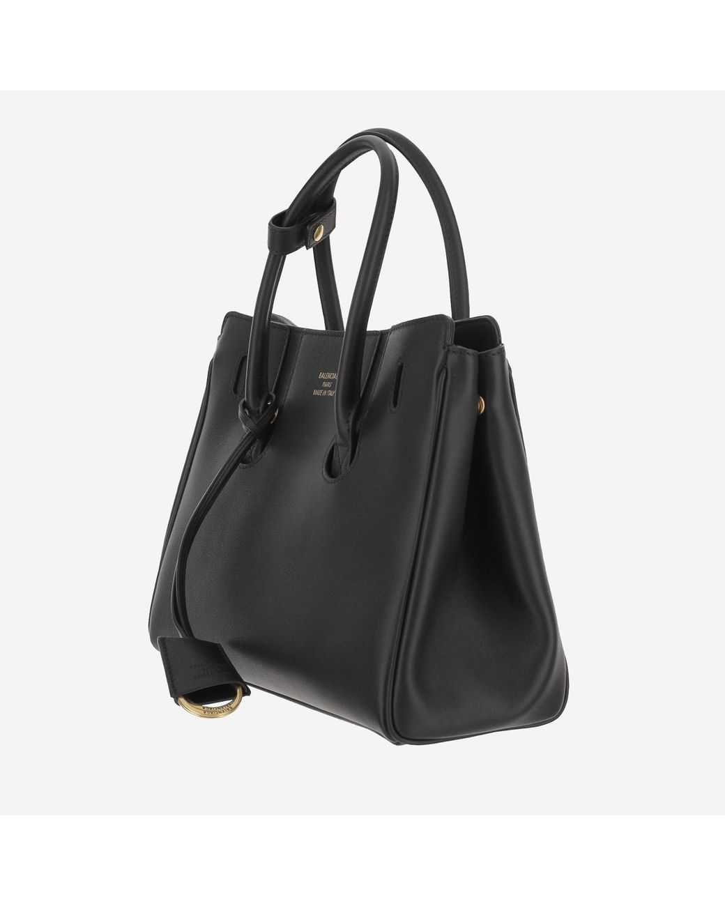Balenciaga Black Hampton Mini Carry All Bag Domesticated Calf Leather Shoulder