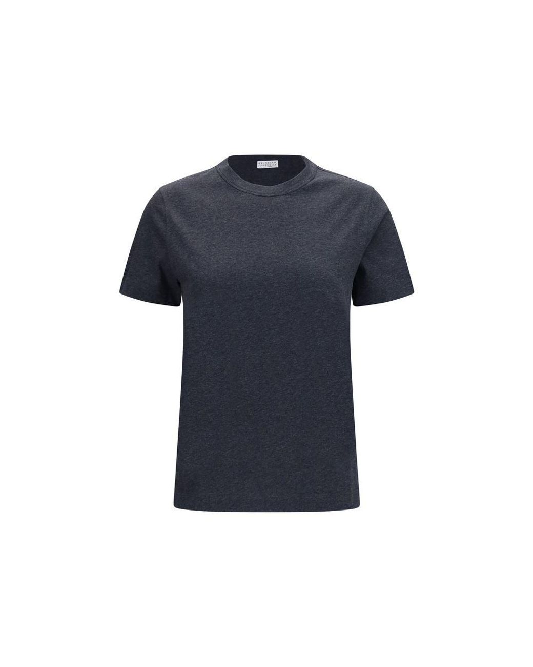 Brunello Cucinelli Blue Gray Cotton T