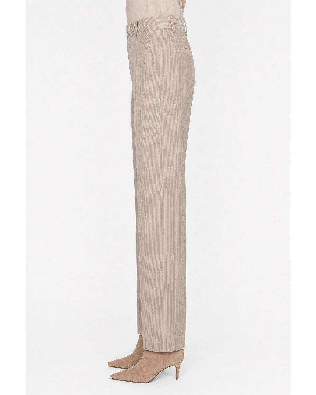 Brunello Cucinelli Natural Light Velvet Trousers