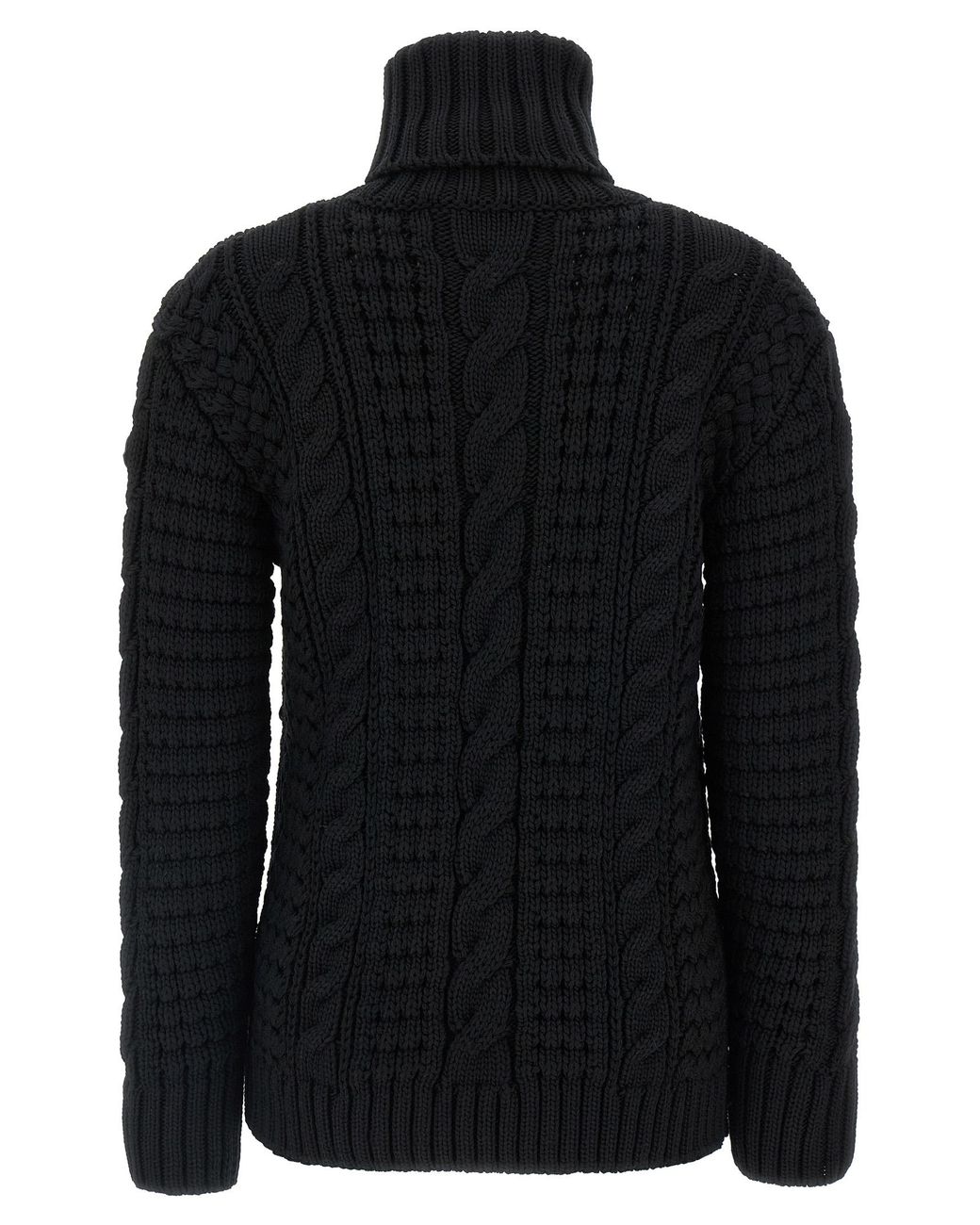 Moncler Genius Black Virgin Wool Sweater