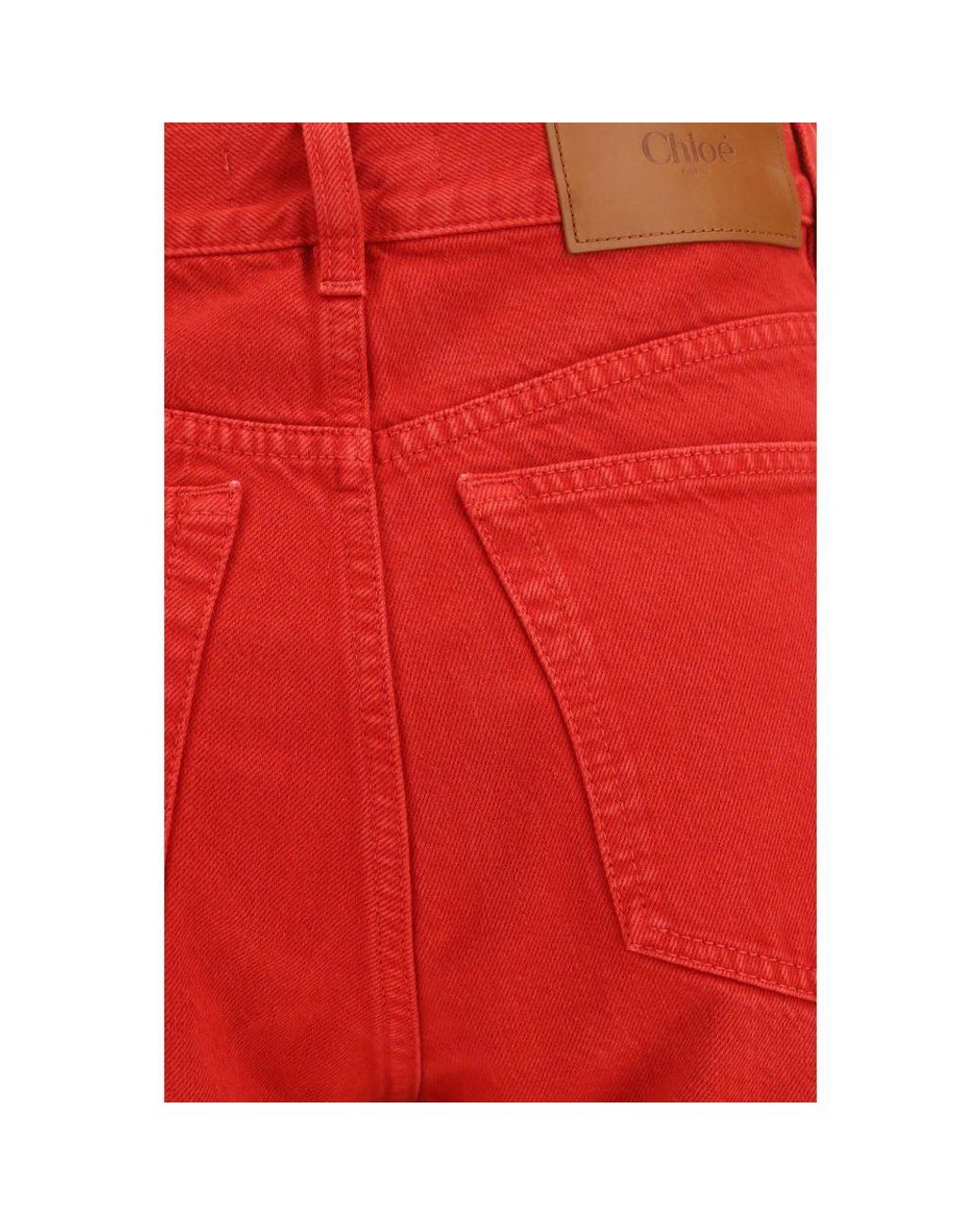 Chloé Red Cotton Pants