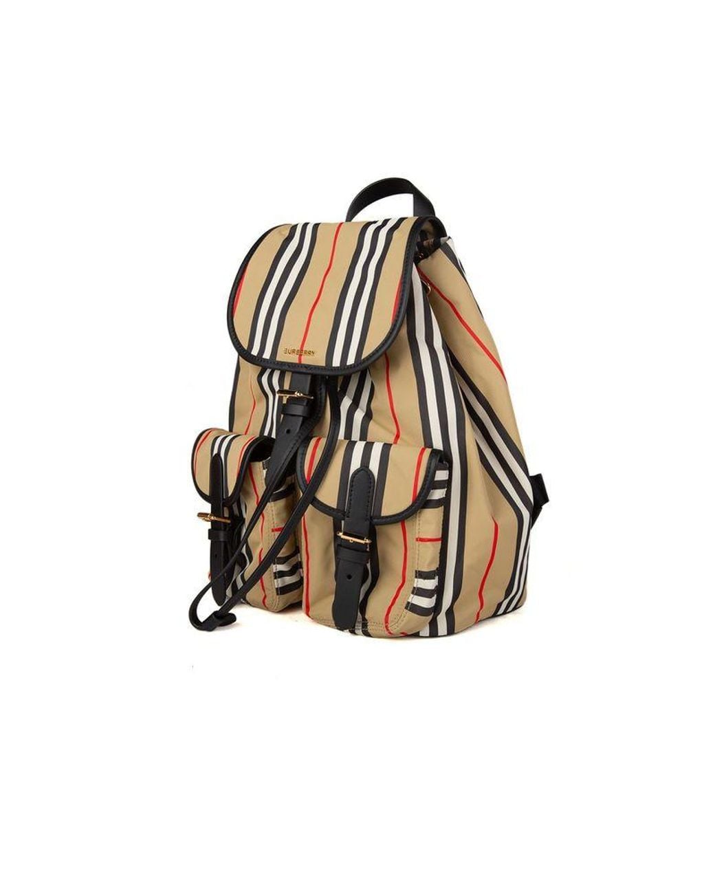 Burberry White Backpack Polyamide (Nylon)