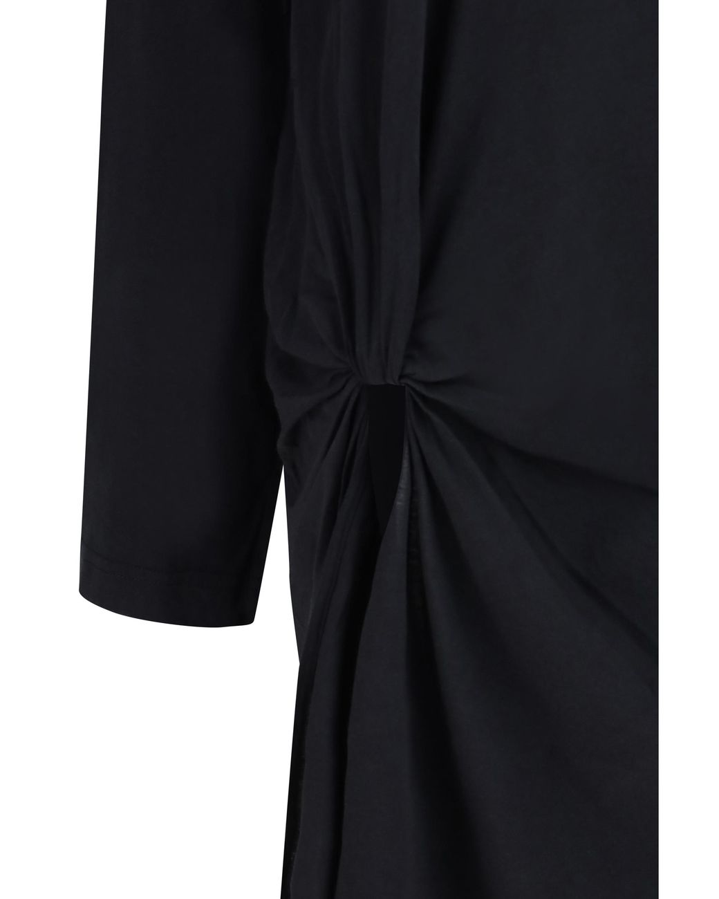 Balenciaga Blue Twisted-Knot Cotton Dress