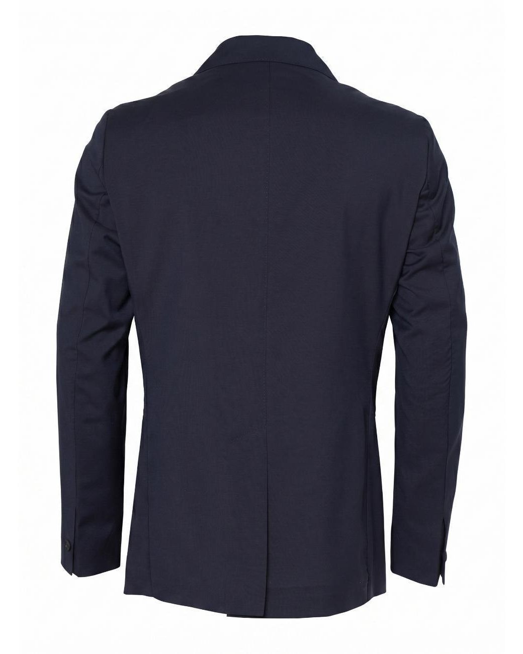 Low Brand Blue Regular-Fit Wool Double-Breasted Blazer With Peak Lapel And Central Back Slit for men