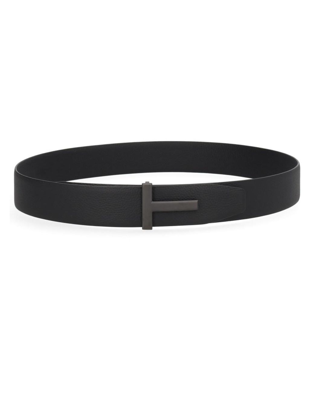 Tom Ford Black Tom Ford T-Buckle Belt for men