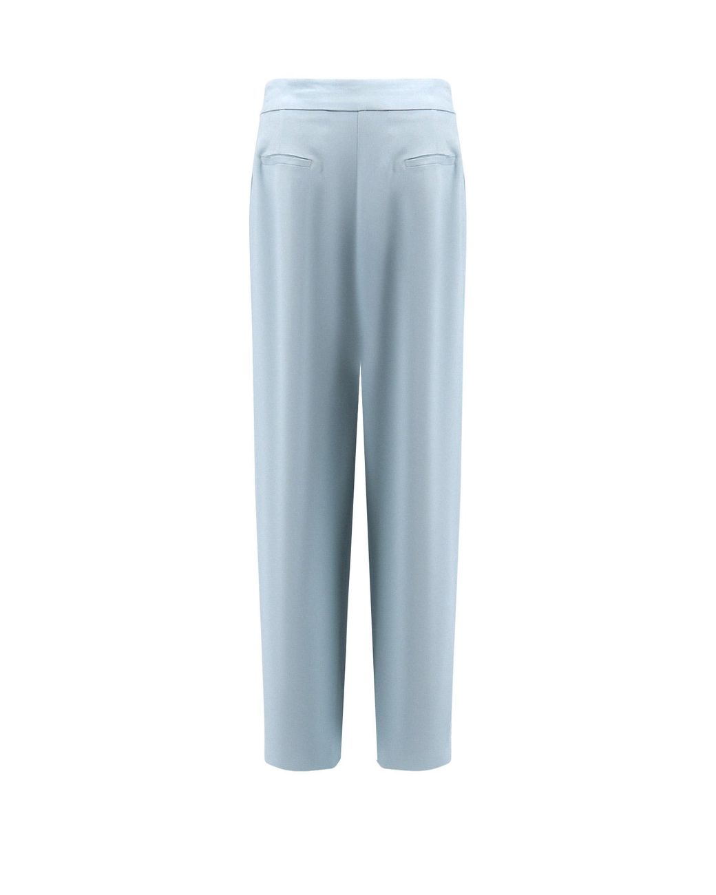 Pinko Blue Montano Viscose Trousers With Pinces