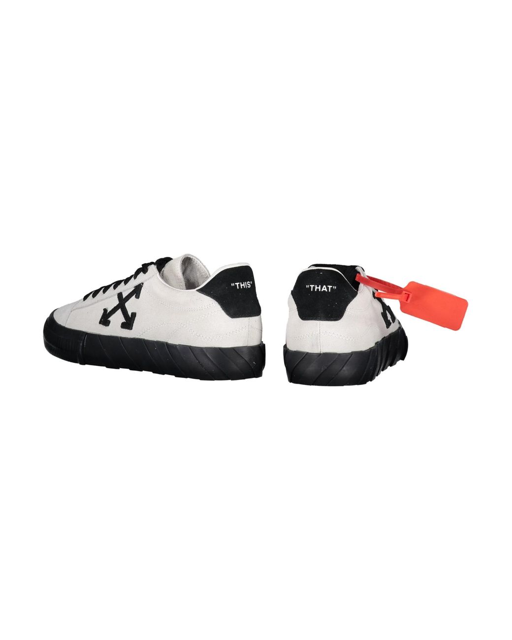 Off-White c/o Virgil Abloh Black Arrow Vulcanized Low Top Sneakers