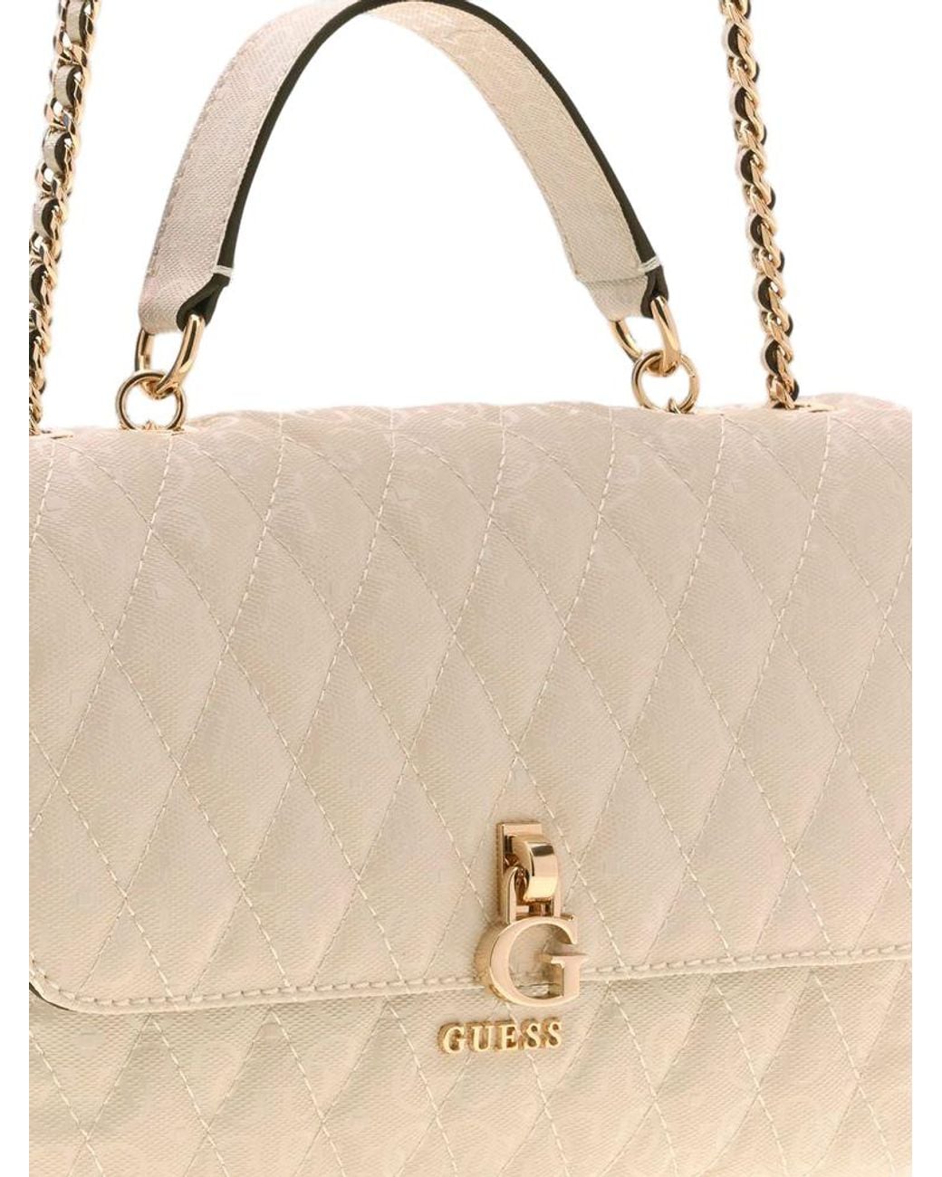 Guess Natural Guess Quilted Polyurethane Crossbody Bag