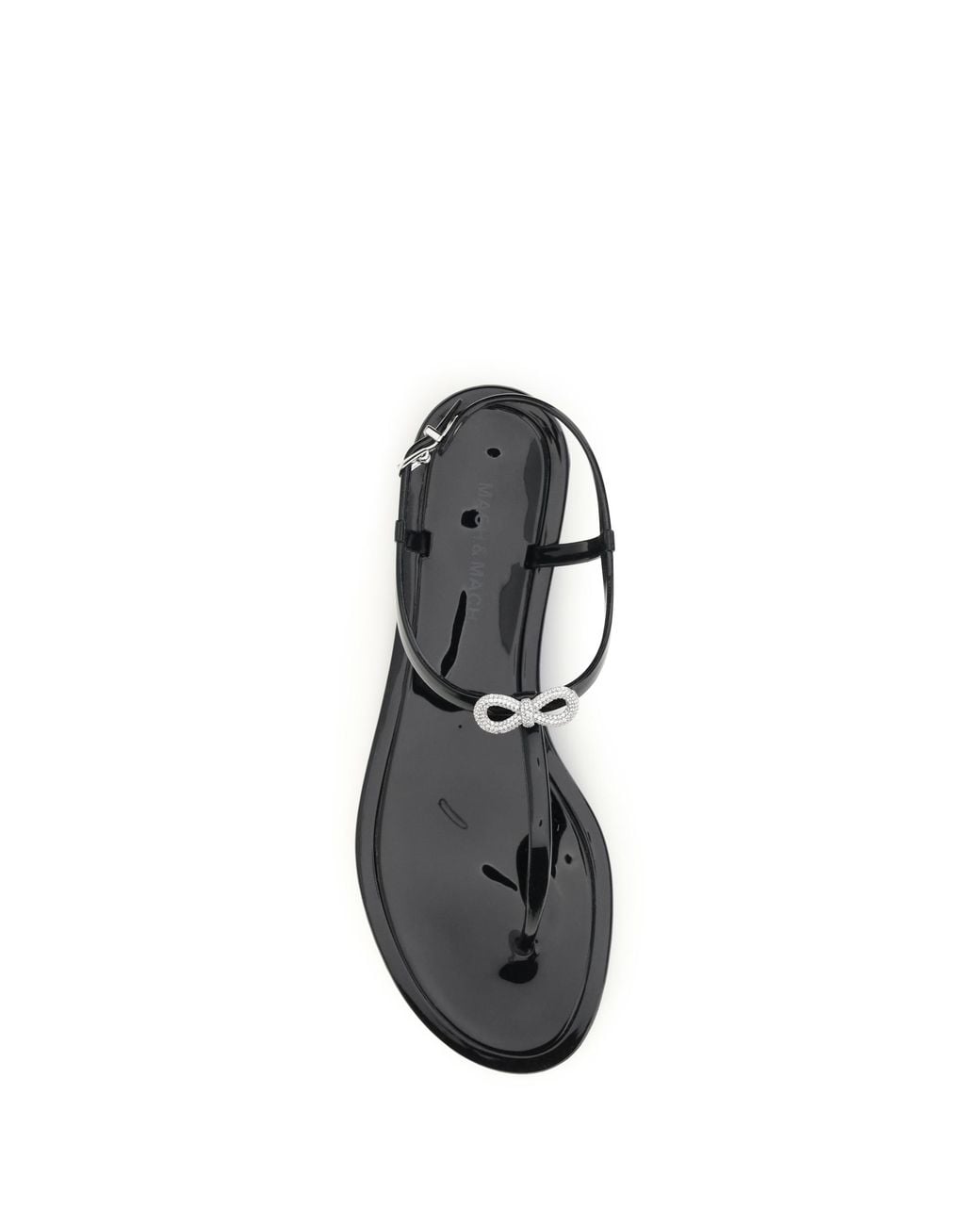 Mach & Mach Black Mach & Mach Double Bow Sandal