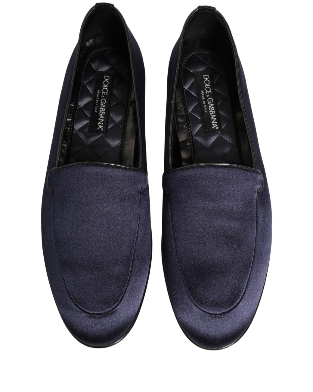 Dolce & Gabbana Black Dolce & Gabbana Satin Dg Logo Loafer for men