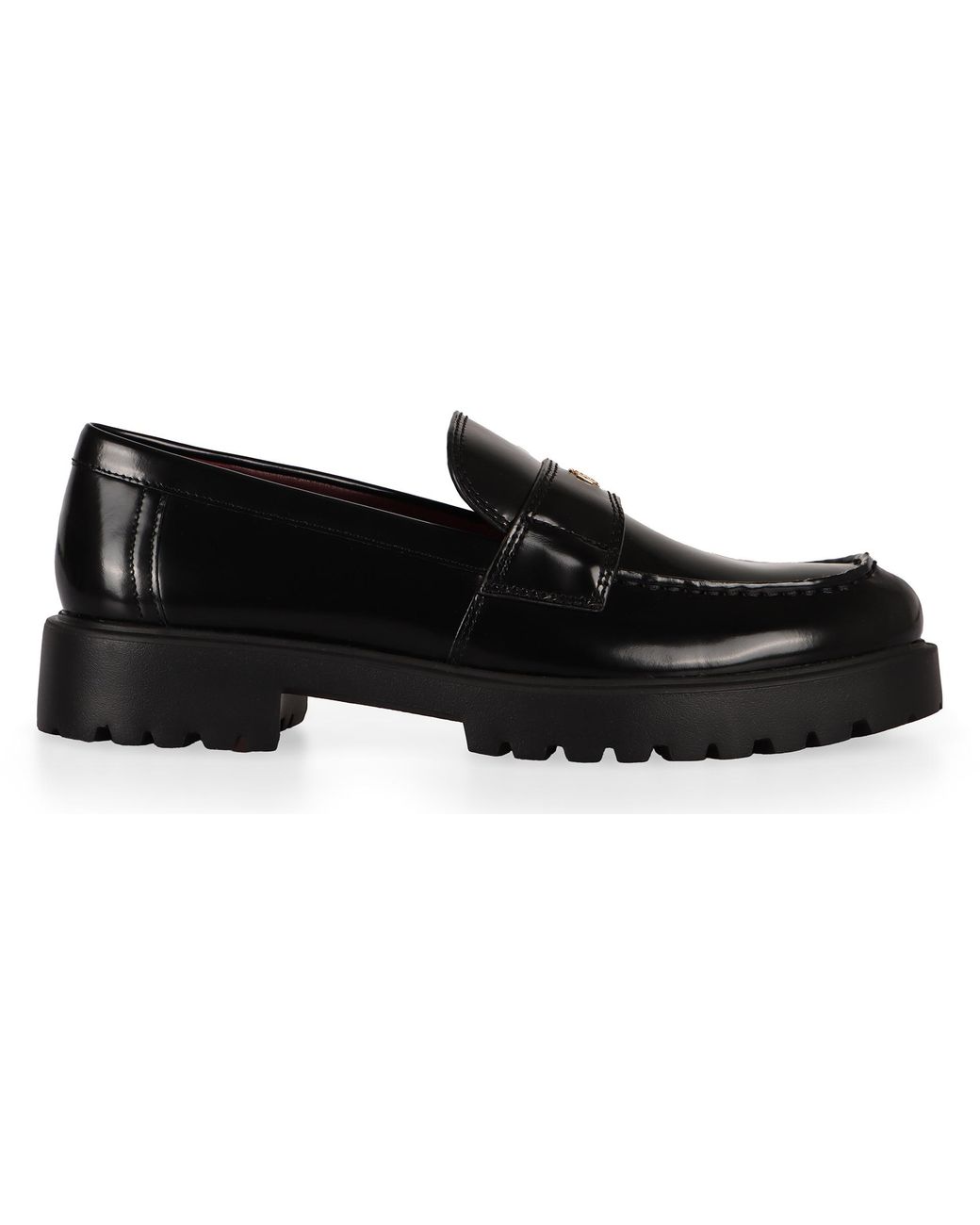 Tory Burch Black Leather Loafers