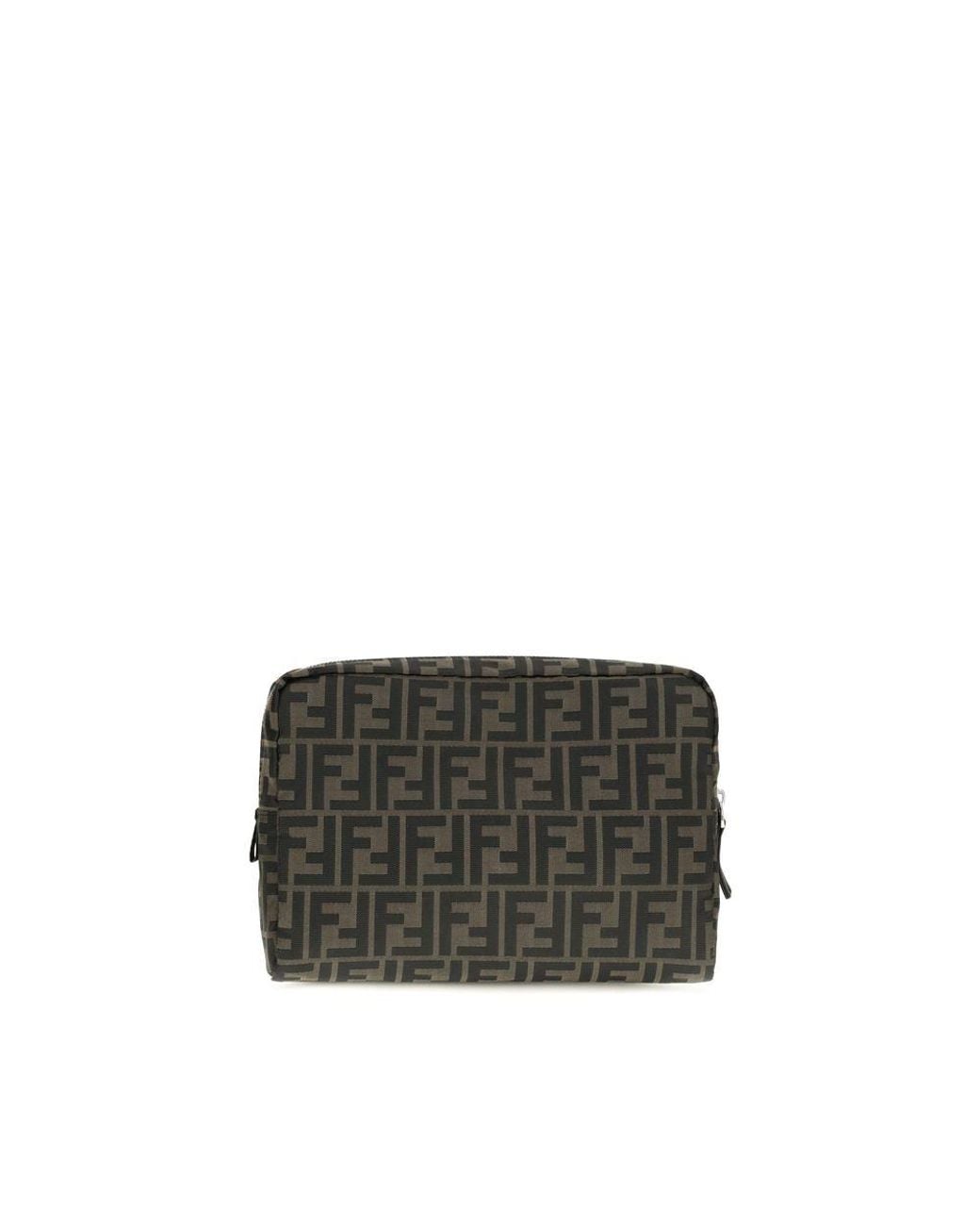 Fendi Gray Brown Polyester Other Accessories for men