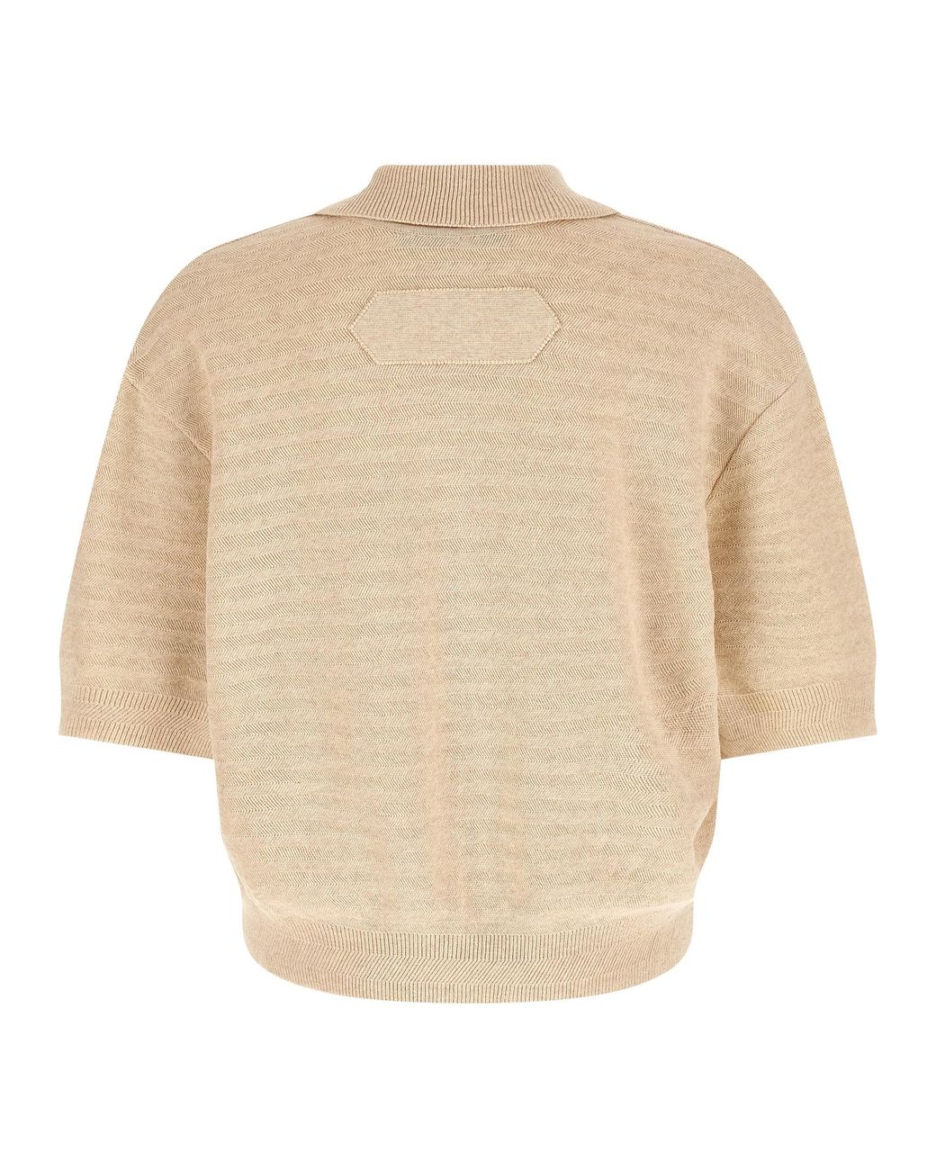 Jacquemus Natural Cotton Polo Shirt for men