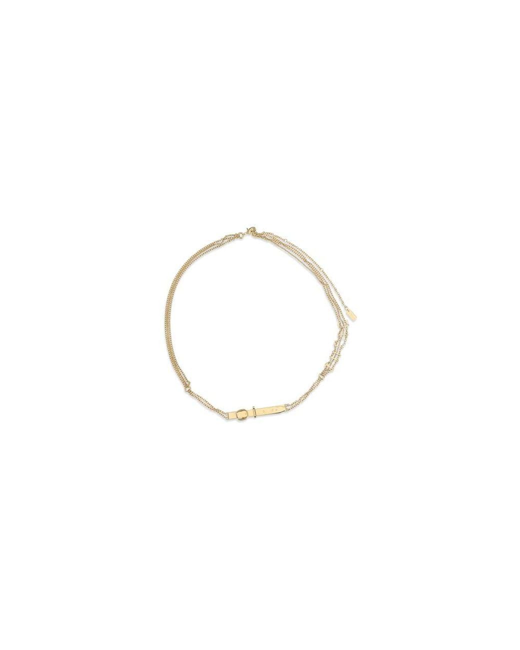 Chloé Metallic Gold Brass Regular Belt